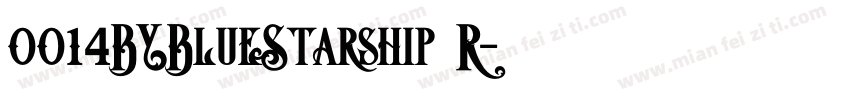 0014BYBlueStarship R字体转换